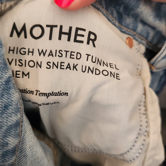 MOTHER Superior Higwaisted Tunnel Vision Sneak Undone Vacation Temptation 25 - Picture 7 of 9